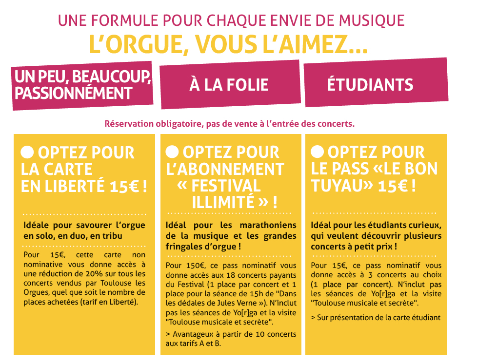 tarif abonnement