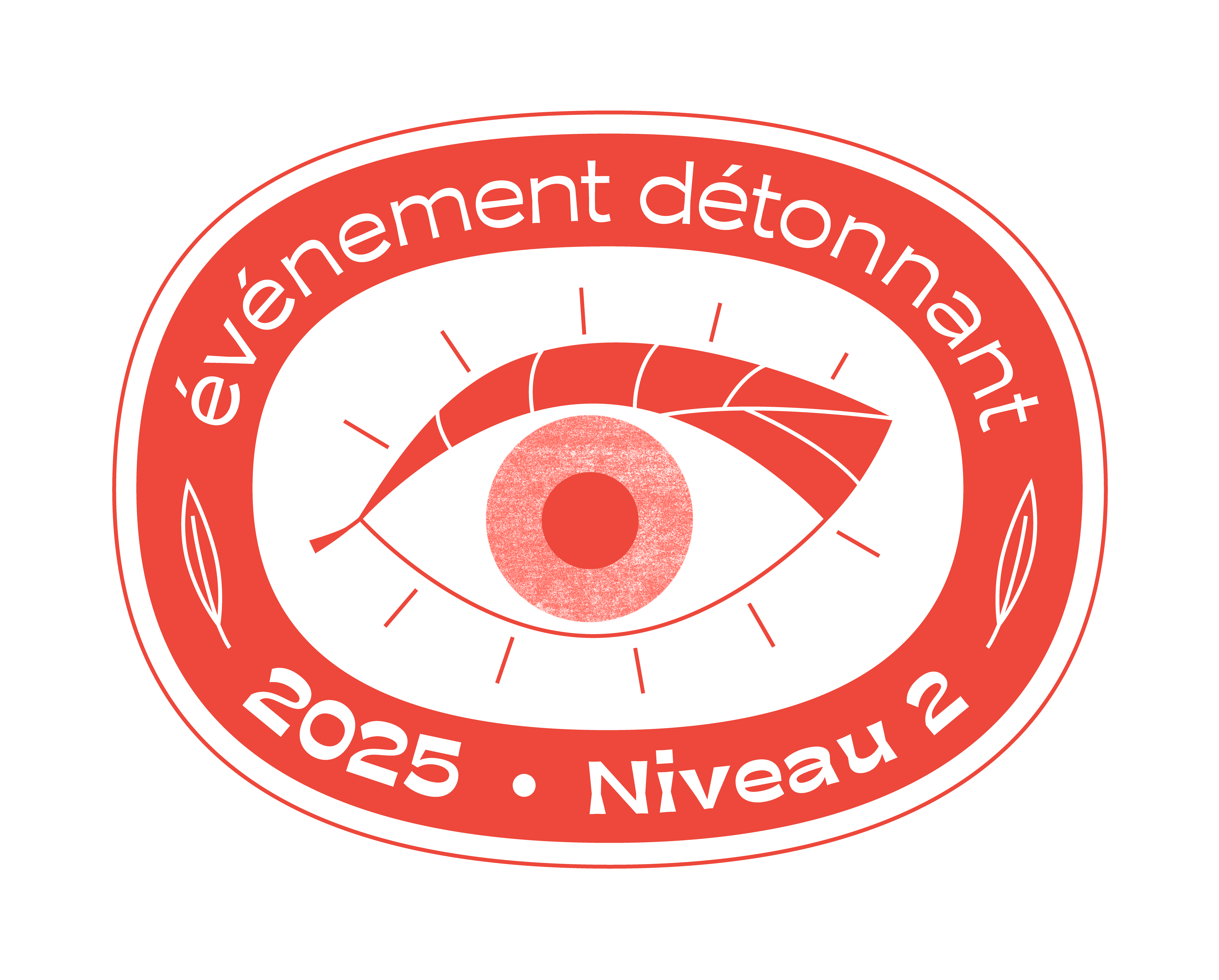 Logo label evenement de?tonnant contour - niveau 2 - 2025